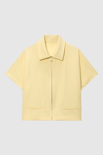 Korte Jas Dames - Cropped Zip met Revers | Casual Chic