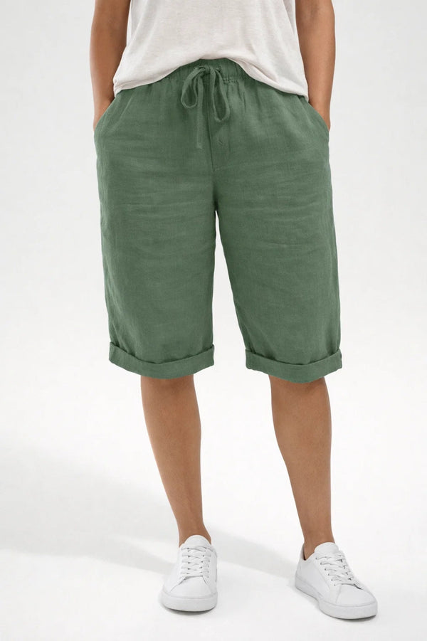 Korte Broek Dames - Wijde Pasvorm met Elastische Taille | Zomer