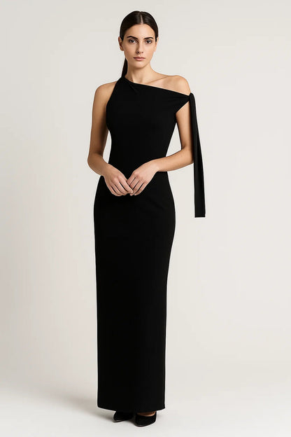 Lange Avondjurk | Asymmetrisch One-Shoulder Ontwerp | Lichtgewicht en Ademend