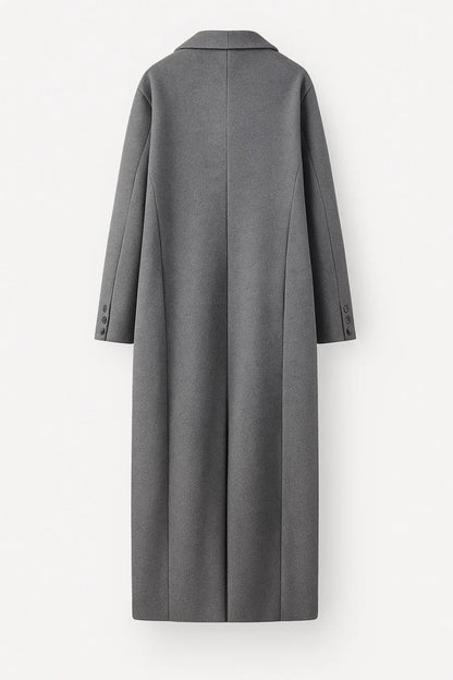 Dames Jas | Dubbelrijig Design | Lange Pasvorm | Winter | Comfortabele Pasvorm | Ideaal voor Dagelijks Gebruik