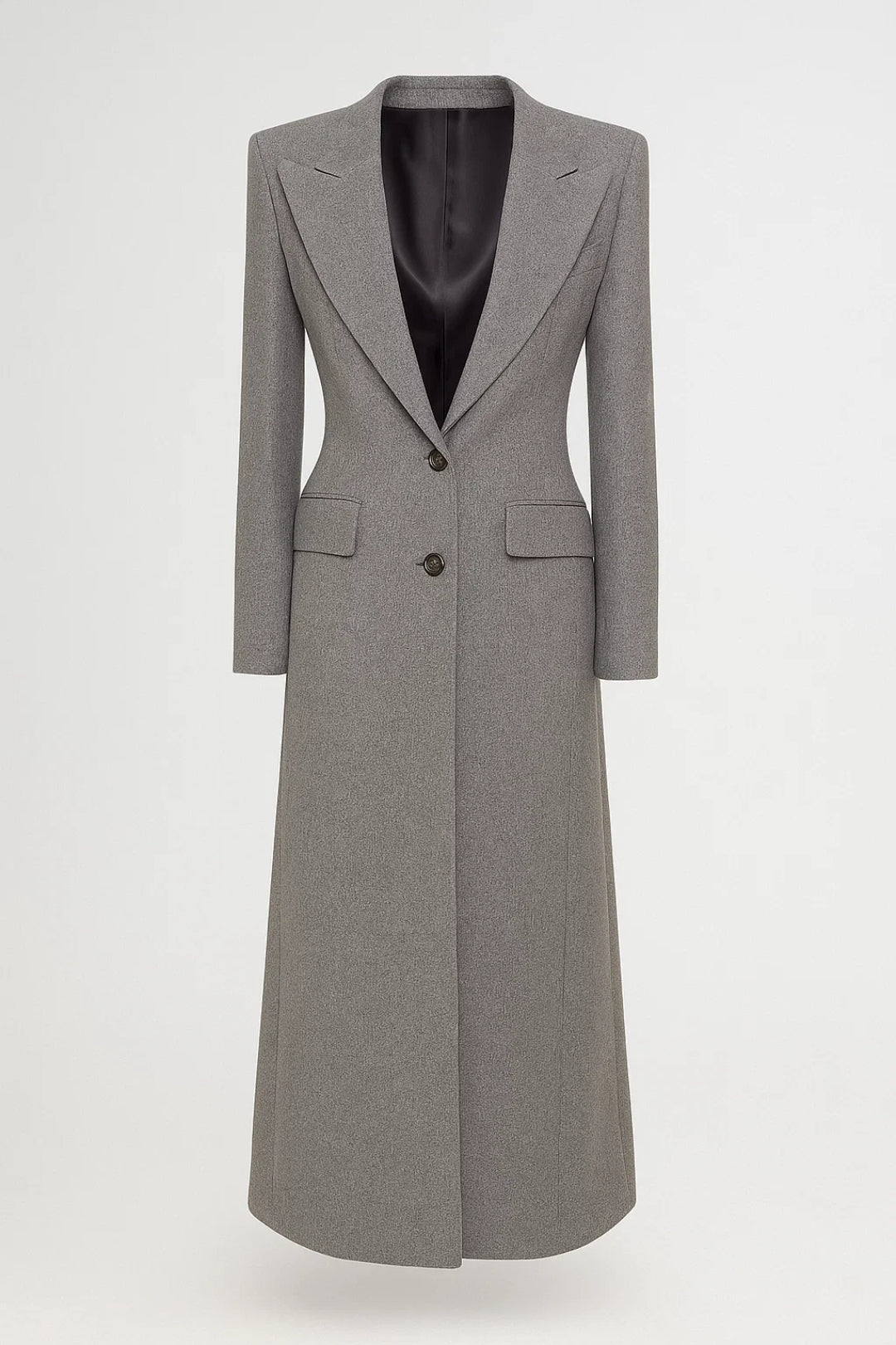 Lange Damesjas | Getailleerd Model met Brede Revers | Elegantie voor Koudere Dagen