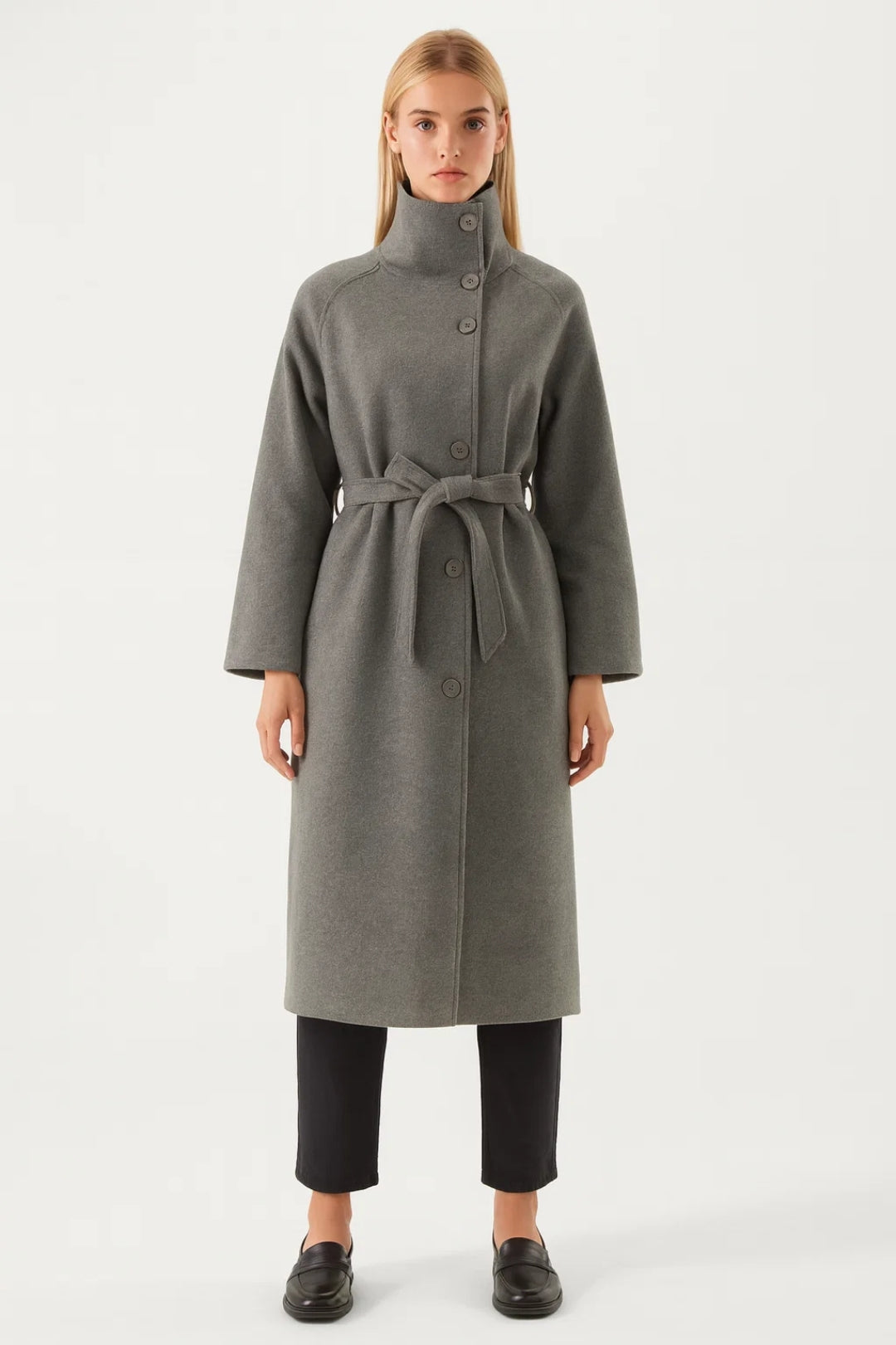 Lange Jas Dames | Minimalistisch | Met Riemsluiting | All-Season | Comfortabele pasvorm | Geschikt voor dagelijks gebruik