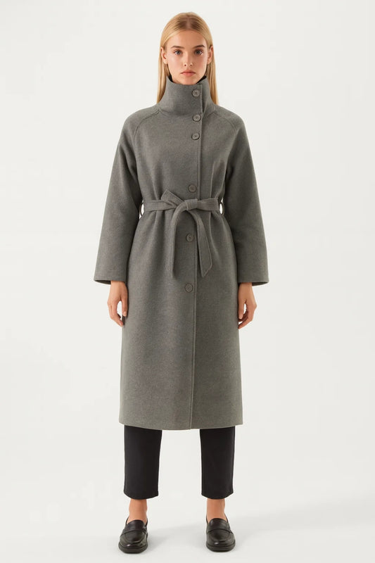 Lange Jas Dames | Minimalistisch | Met Riemsluiting | All-Season | Comfortabele pasvorm | Geschikt voor dagelijks gebruik