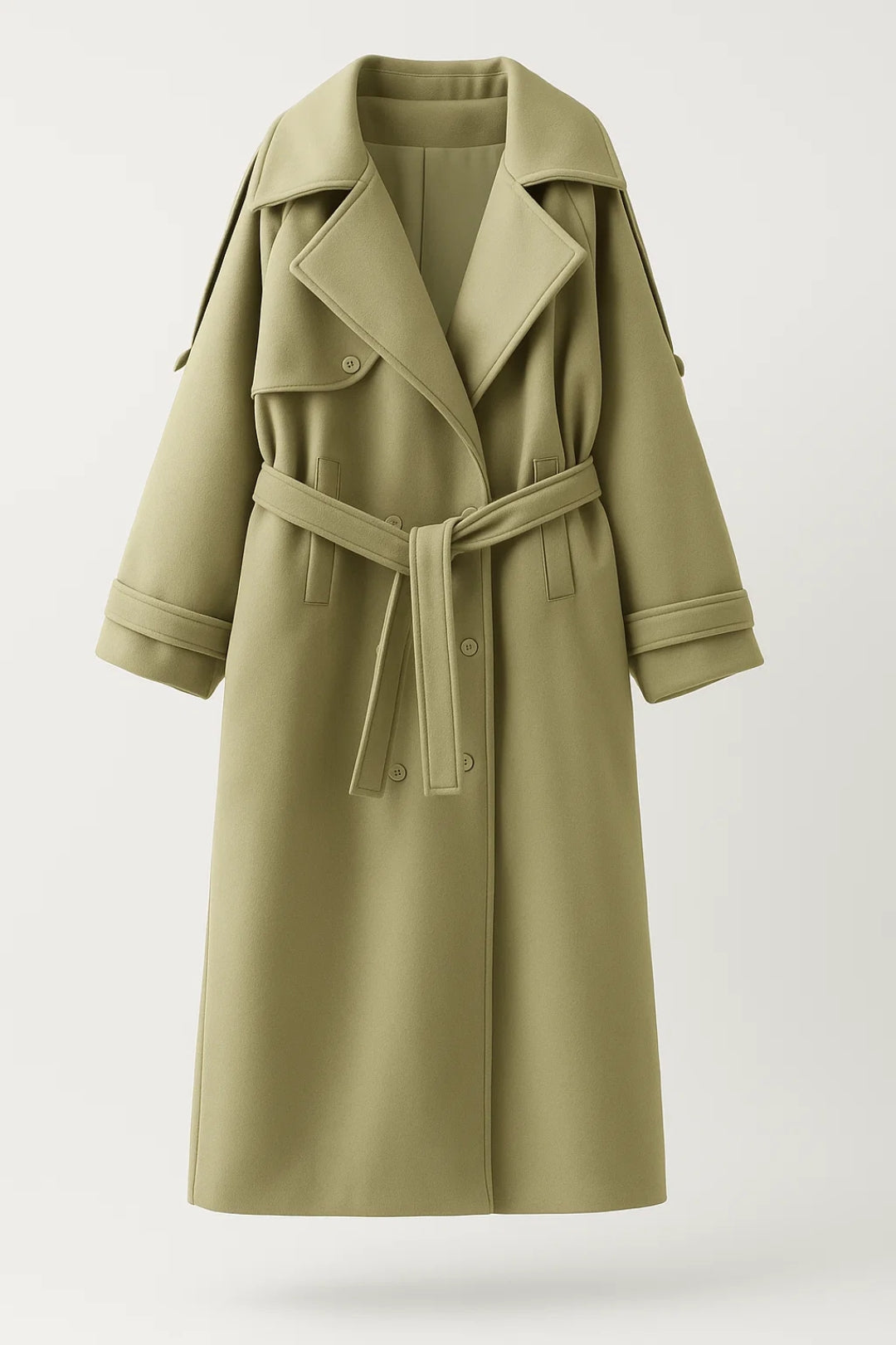 Lange Damesjas | Oversized Model met Ceintuur | Stijlvol voor de Winter