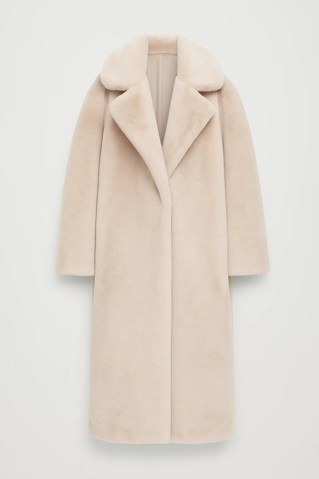 Dames Jas | Lange Pasvorm | Volumineuze Reverskraag | Winter | Comfortabel | Ideaal voor Dagelijks Gebruik