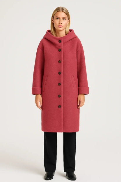 Lange Jas Dames | Rechte Snit | Met Knopen | Winter | Comfortabele pasvorm | Ideaal voor koude dagen