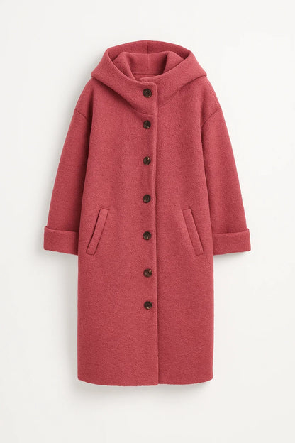 Lange Jas Dames | Rechte Snit | Met Knopen | Winter | Comfortabele pasvorm | Ideaal voor koude dagen