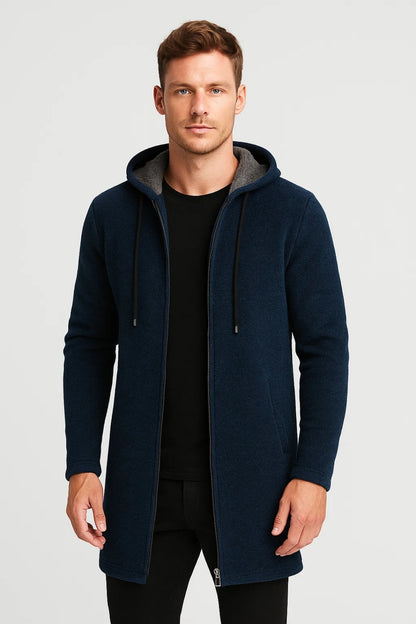 Lange Jas Heren | Met Capuchon | Casual | Winter | Comfortabele pasvorm