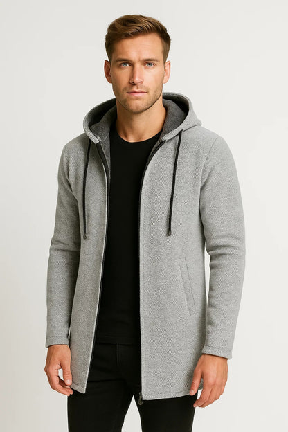 Lange Jas Heren | Met Capuchon | Casual | Winter | Comfortabele pasvorm