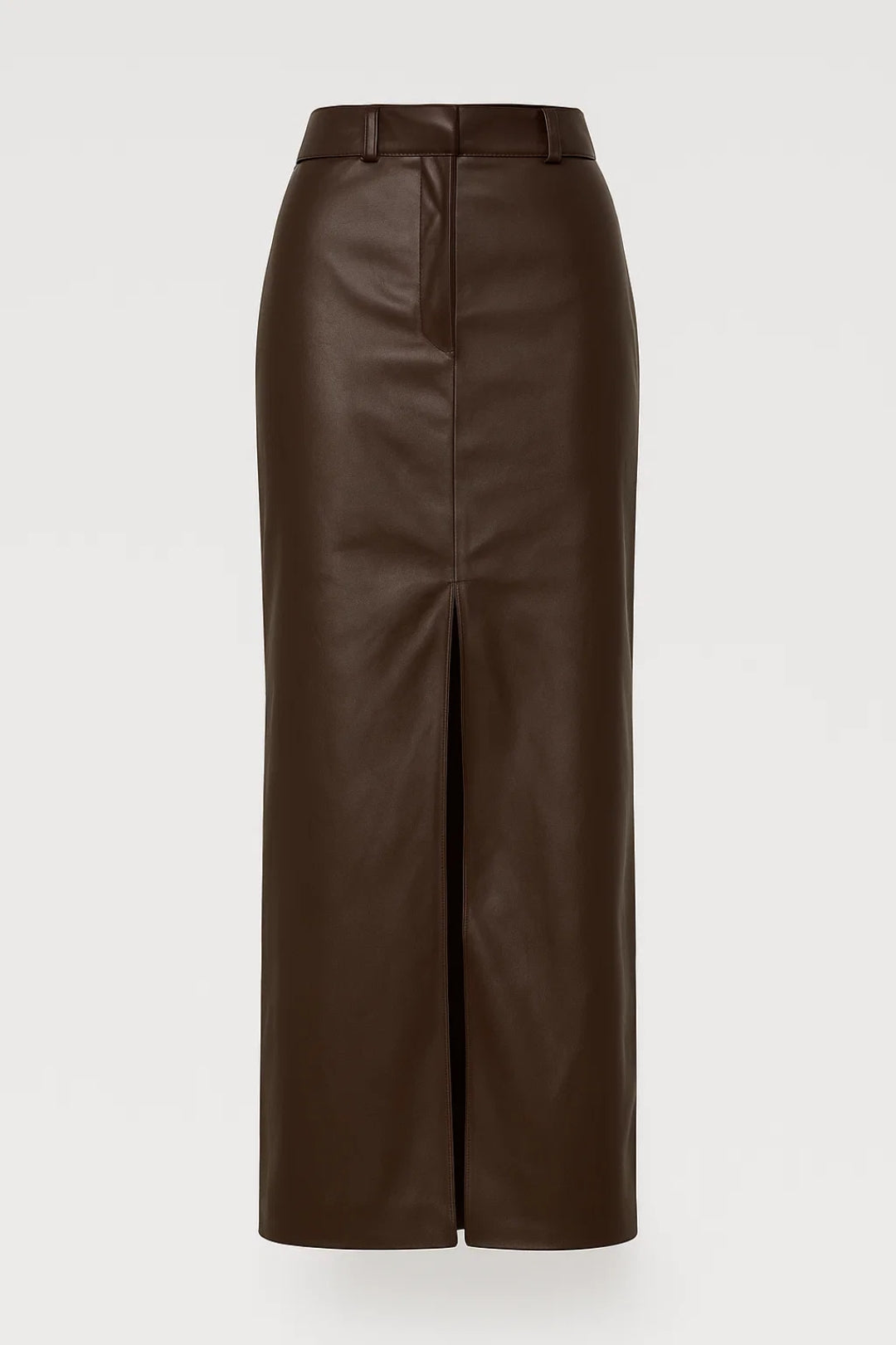 Lange Kokerrok | Hoge Taille en Voorzijde Split | Elegant en Verfijnd