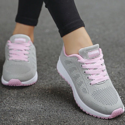 Lara - Casual Orthopedische Sneakers Dames met Veters en Ademende Bovenkant