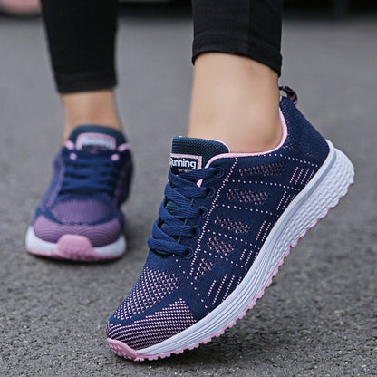 Lara - Casual Orthopedische Sneakers Dames met Veters en Ademende Bovenkant