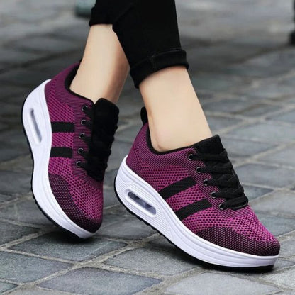 Lieke - Moderne Orthopedische Sneakers Dames met Plateauzool en Luchtkussen