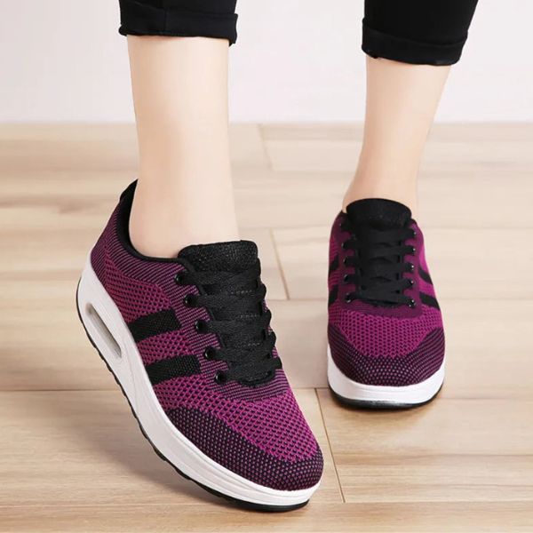 Lieke - Moderne Orthopedische Sneakers Dames met Plateauzool en Luchtkussen