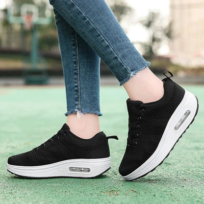 Lieke - Moderne Orthopedische Sneakers Dames met Plateauzool en Luchtkussen