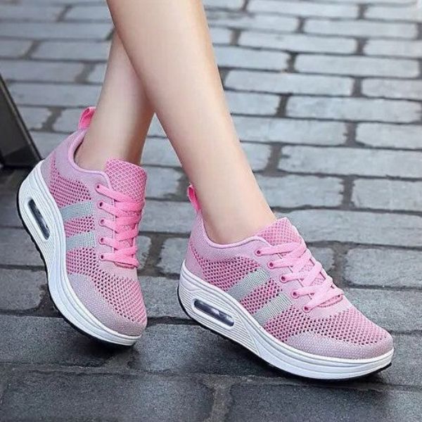 Lieke - Moderne Orthopedische Sneakers Dames met Plateauzool en Luchtkussen