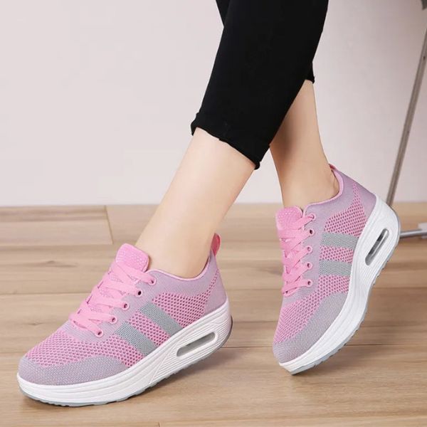 Lieke - Moderne Orthopedische Sneakers Dames met Plateauzool en Luchtkussen