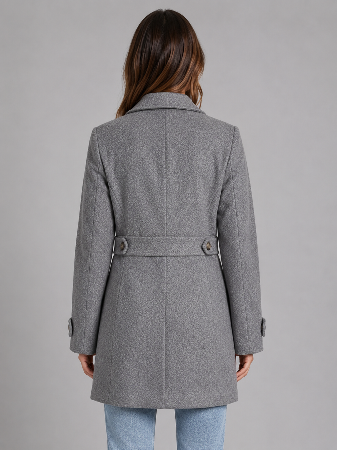 Lieke - Trenchcoat dames getailleerd met knopen en ceintuur in de taille