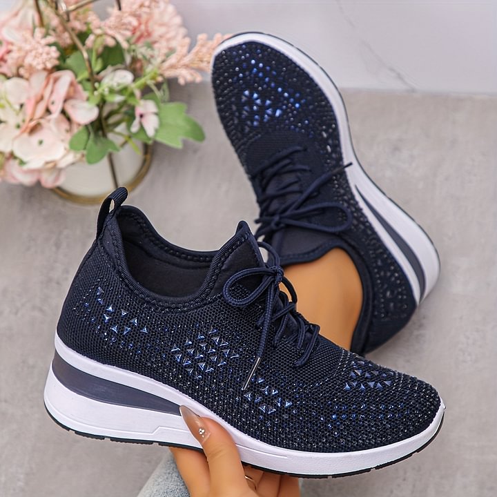 Lieke - Orthopedische Dames Sneakers voor de Herfst met Sleehak
