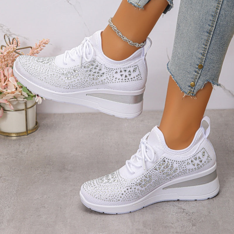 Lieke - Orthopedische Dames Sneakers voor de Herfst met Sleehak