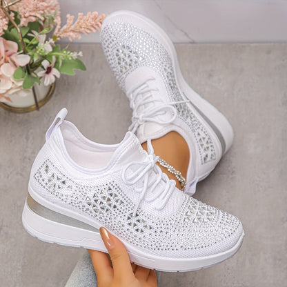 Lieke - Orthopedische Dames Sneakers voor de Herfst met Sleehak