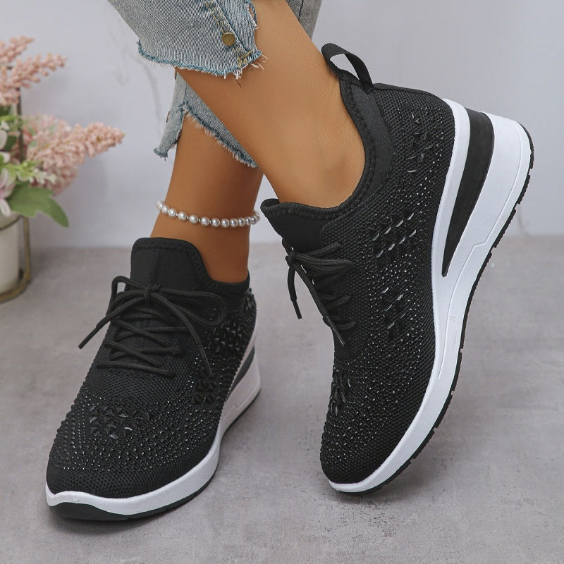 Lieke - Orthopedische Dames Sneakers voor de Herfst met Sleehak