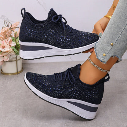 Lieke - Orthopedische Dames Sneakers voor de Herfst met Sleehak