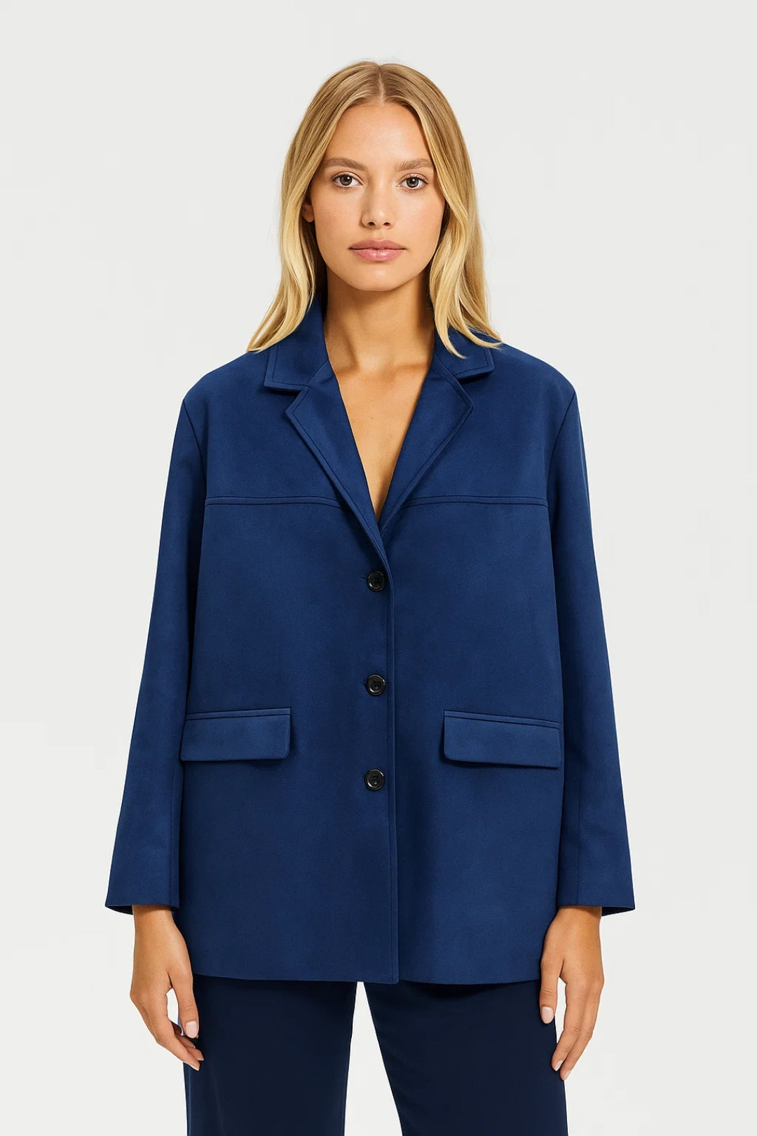 Losvallend Damesjasje | Minimalistisch Design met Knopen | Modern en Veelzijdig