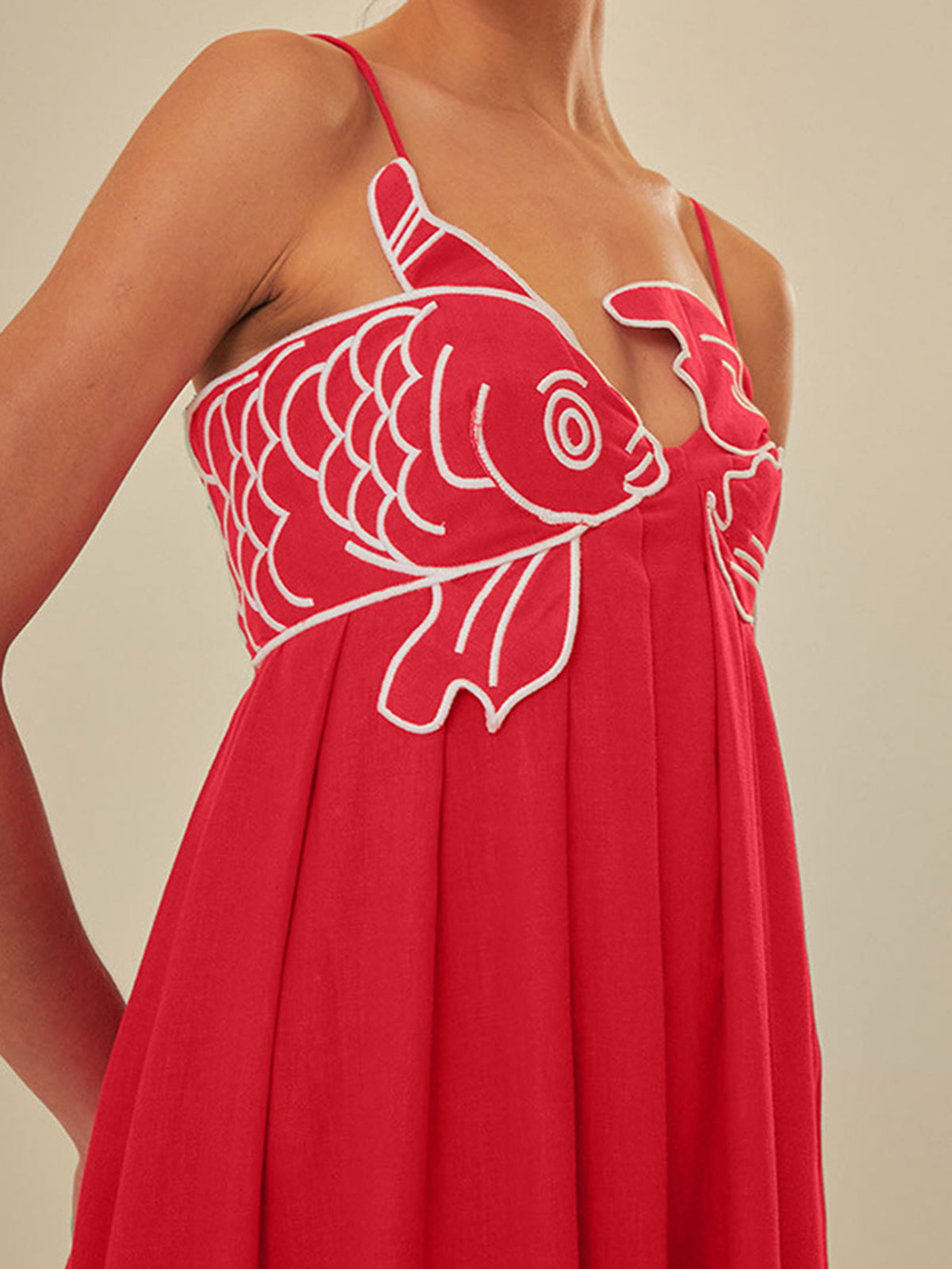 Lotte - Boho Zomerjurk Dames Maxi met Bloemenborduursels en Spaghettibandjes
