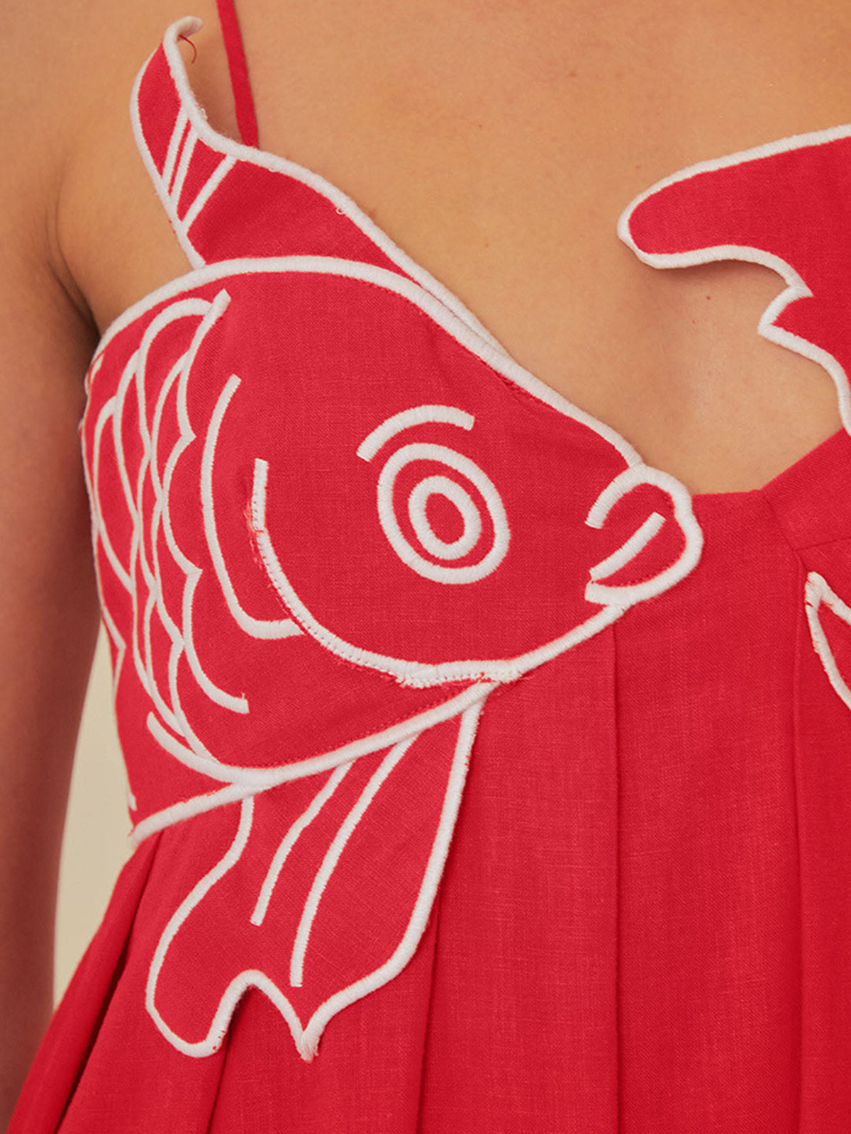 Lotte - Boho Zomerjurk Dames Maxi met Bloemenborduursels en Spaghettibandjes