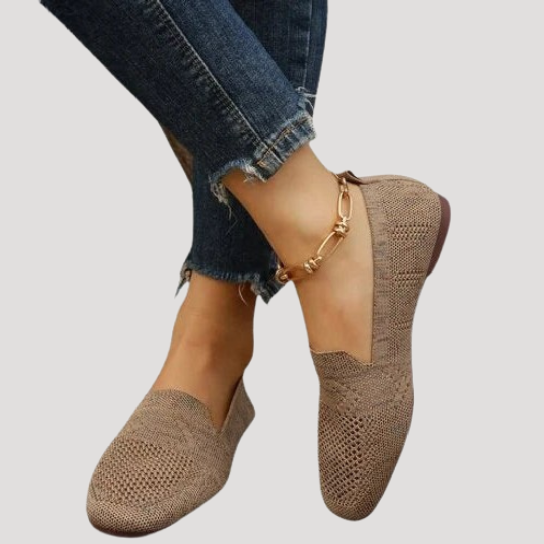 Lotte - Casual Orthopedische Ballerina's Dames met Ademende Constructie en Flexibele Zool