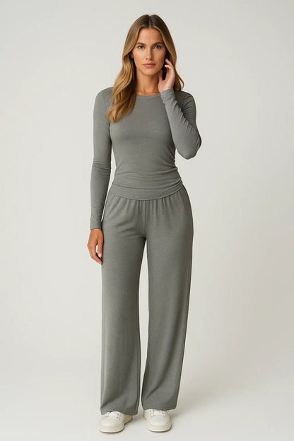 Loungewear Set | Minimalistische Tweedelige Damesoutfit | Zachte Pasvorm