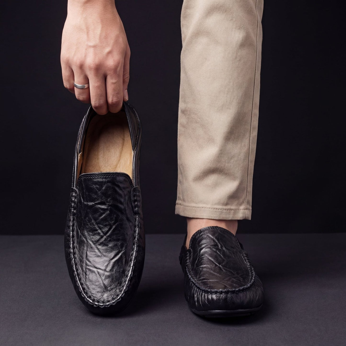 Lucas - Casual Comfort Loafers Heren met Flexibele Rijzool en Soepele Pasvorm
