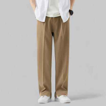 Luuk - Heren Pantalon Smart Casual met Wijde Pijpen en Nette Pasvorm