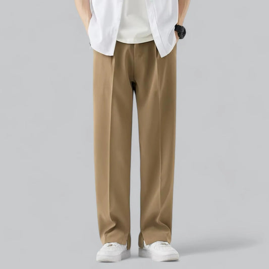 Luuk - Heren Pantalon Smart Casual met Wijde Pijpen en Nette Pasvorm