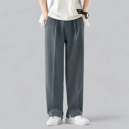 Luuk - Heren Pantalon Smart Casual met Wijde Pijpen en Nette Pasvorm
