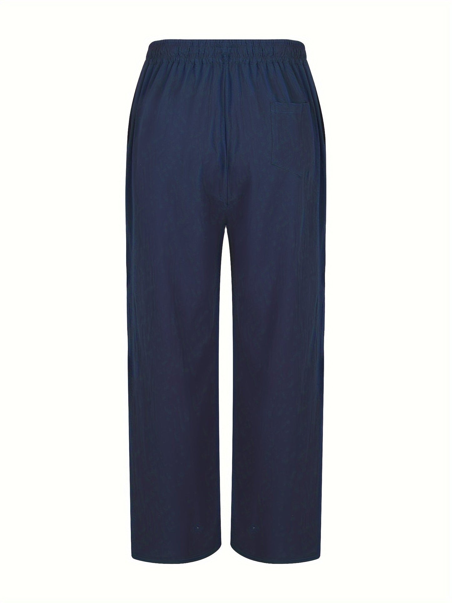 Luuk - Stoere Linnen Broek Heren met Wide Leg en Elastische Taille