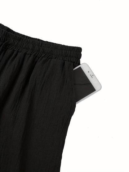 Luuk - Stoere Linnen Broek Heren met Wide Leg en Elastische Taille
