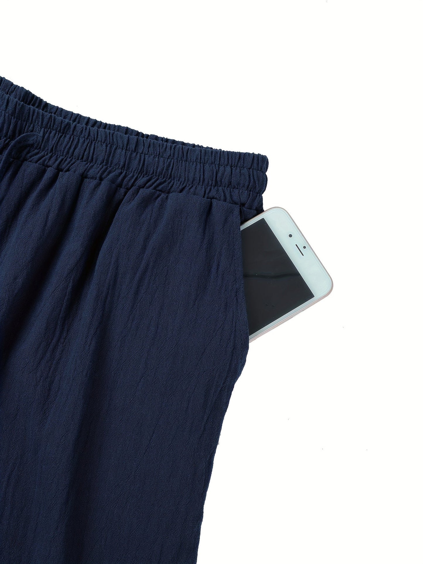 Luuk - Stoere Linnen Broek Heren met Wide Leg en Elastische Taille