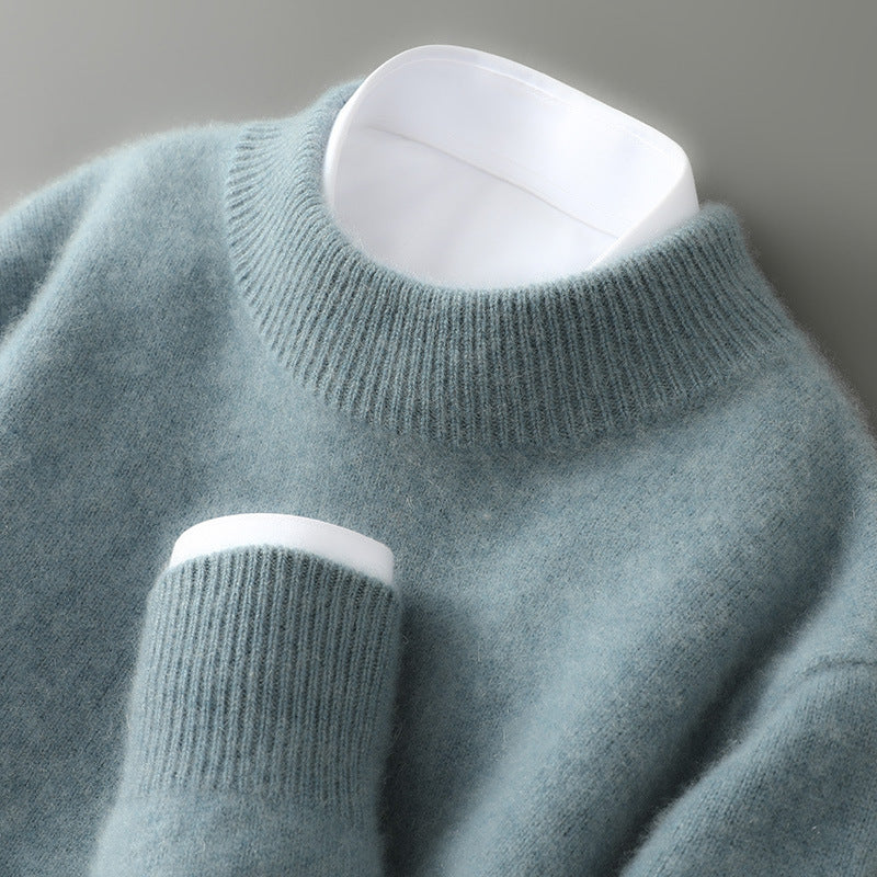 Luuk - Heren Trui Cashmere Stijl met Col en Ribboorden