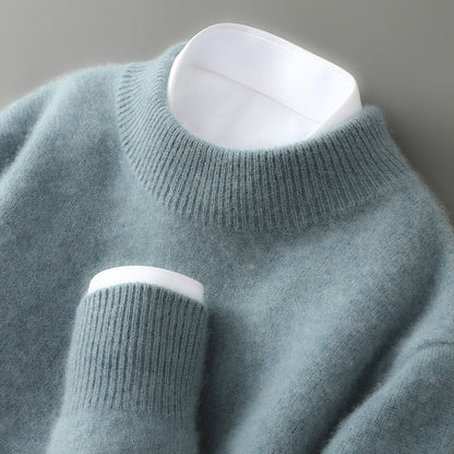 Luuk - Heren Trui Cashmere Stijl met Col en Ribboorden