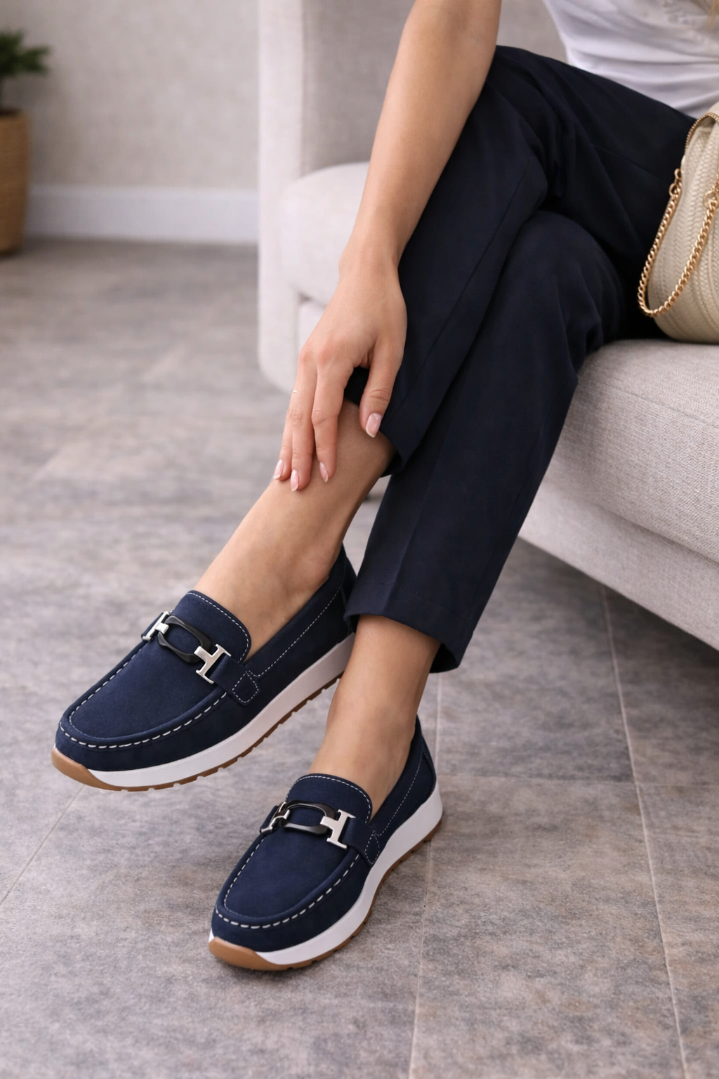 Maud - Casual Comfort Loafers Dames met Gespdetail en Flexibele Zool