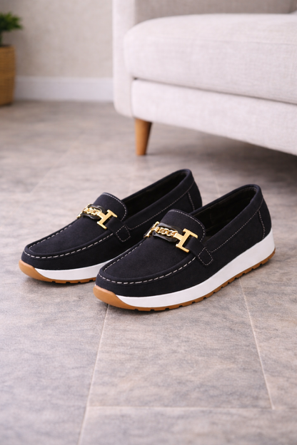 Maud - Casual Comfort Loafers Dames met Gespdetail en Flexibele Zool