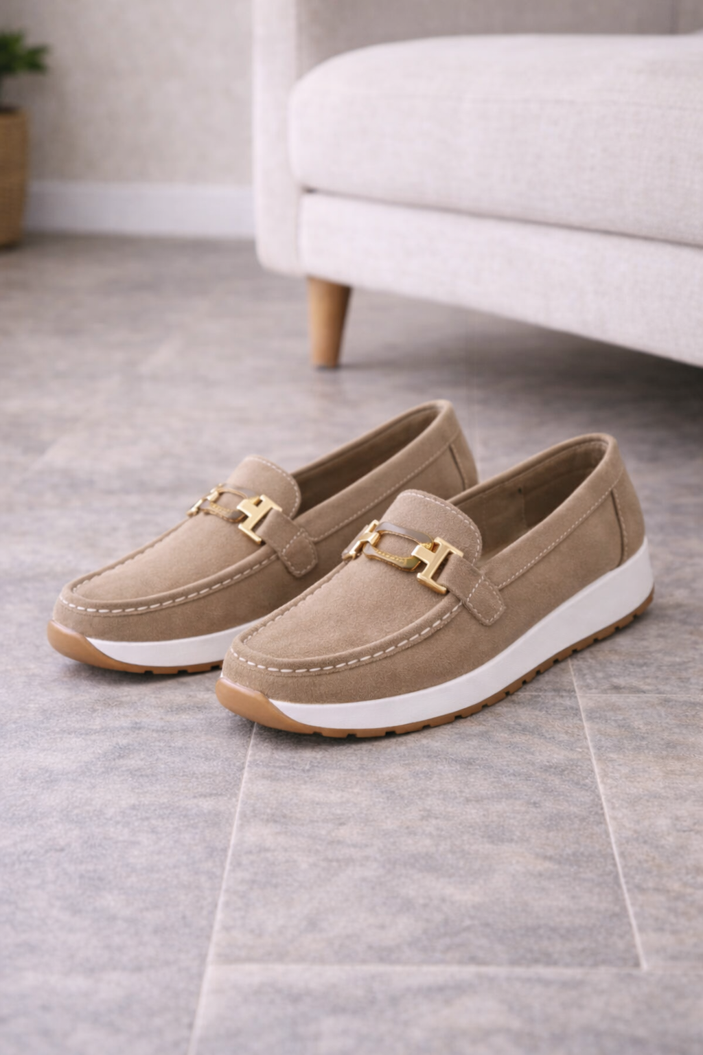 Maud - Casual Comfort Loafers Dames met Gespdetail en Flexibele Zool