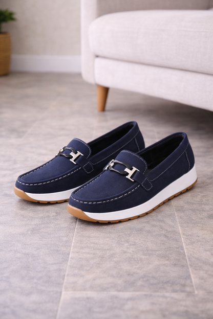 Maud - Casual Comfort Loafers Dames met Gespdetail en Flexibele Zool