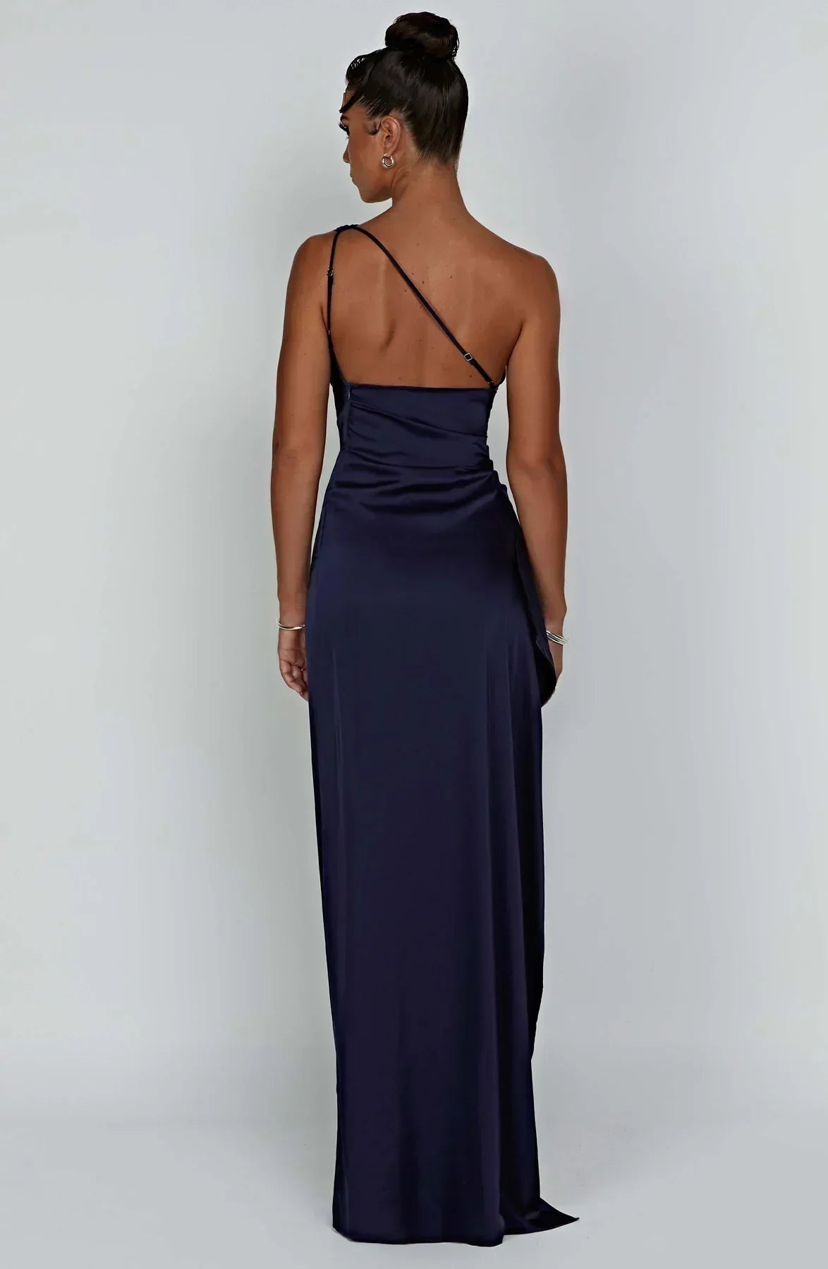 Maud - Chique Bruiloft Gastenjurk Dames Maxi met One-Shoulder en Hoge Split