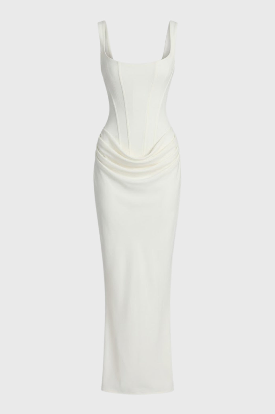 Maxi Jurk Dames - Figuuromhullend Corset met Gedrapeerde Taille | Elegant