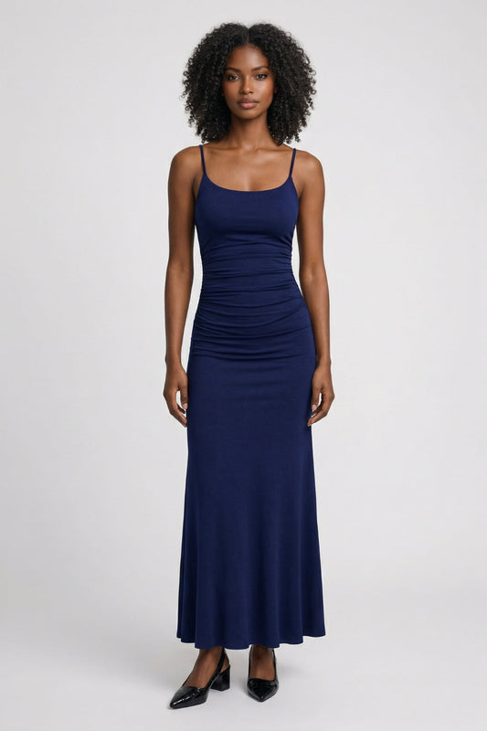 Maxi Jurk Dames - Figuuromhullend met Spaghettibandjes | Elegant