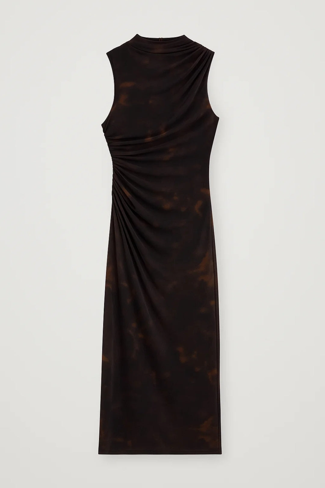 Midi Jurk | Mouwloos Model met Plooidetail | Elegant en Tijdloos