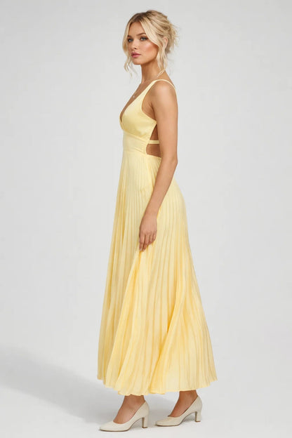 Midi jurk dames | Elegant & Comfortabel | Met plooien | Zomer